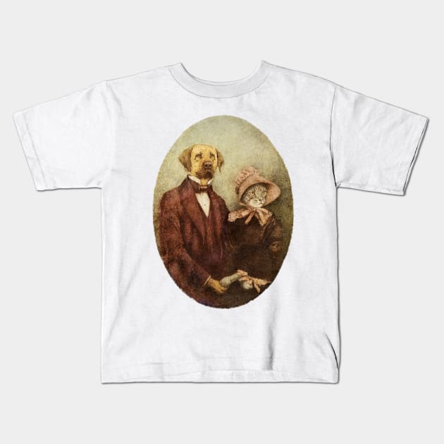Couple Kids T-Shirt by mikekoubou